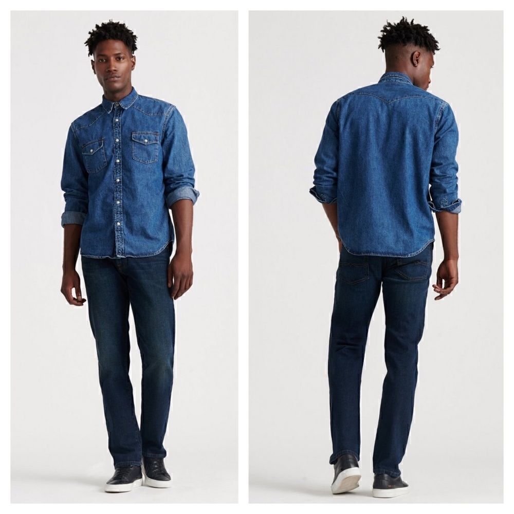 Lucky Brand 221 Slim Straight Button Fly Jeans
